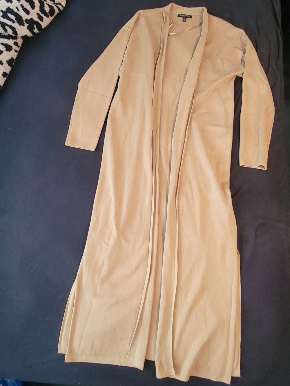 Banana Republic Long Open Front Women's Coatigan in Beige